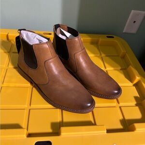 Men's Brown Leather Chelsea Boots